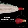 Fishing Bucktail Teasers Saltwater Fishing Lure Flounder Rigs Bucktail Mylar