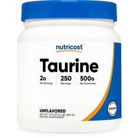 Nutricost Taurine Powder (500 Grams) - 250 Servings