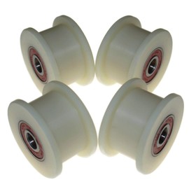 Nylon Belt Tensioner 60 mm Diameter 25 mm Groove 12 mm Bearing Exact in the EU (60-25-12) Pack of 4