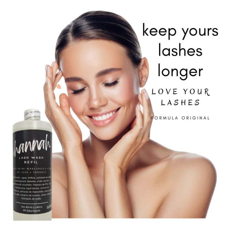 Shampoo Para Pestañas, Extensiónes De Pestañas 500ml Np