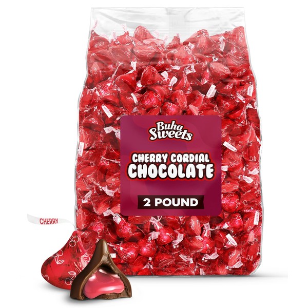 Cherry Cordial Milk Chocolate Candies - 2lb Bag Approx. 200