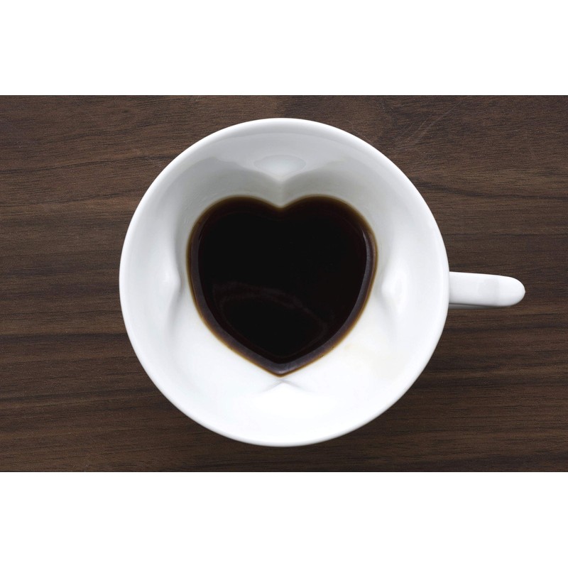 Claire Hasamiyaki Crystal Carving Story Cup & Saucer, White