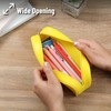 Mr. Pen- Silicone Pencil Case Pouch, Yellow, Aesthetic Multipurpose Design,
