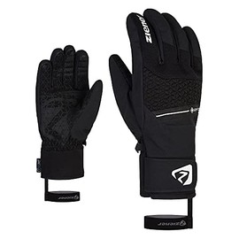 Ziener Men's Granite Ski Gloves / Winter Sports Waterproof Gore-Tex Alpine Wool, Black, 10.5