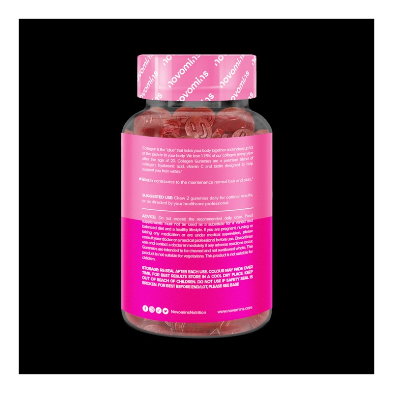 Novomins Collagen Peach-Flavoured 60 Gummies