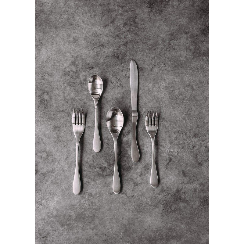 Knork Matte 20-Piece Flatware Set, Silver