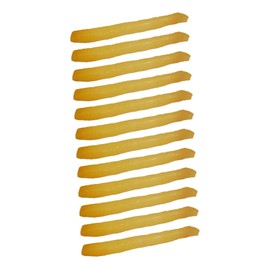 Kisangel 12PCS Realistic Simulation Fries Model Fake Food Ornament for Photography Props for Kitchen Home Party Decoration and Buffets