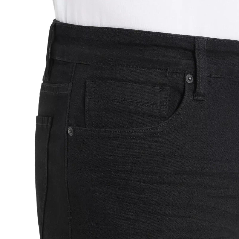 Kenneth Cole Men's Jeans Straight Fit Stretch Denim, Black, 34