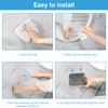 ANRUI Shower Shelf, No Drilling, Pack of 2 Acrylic Shower