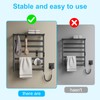 LICQIC 4 Pcs Towel Radiator Brackets Hooks, Heated Towel Rail