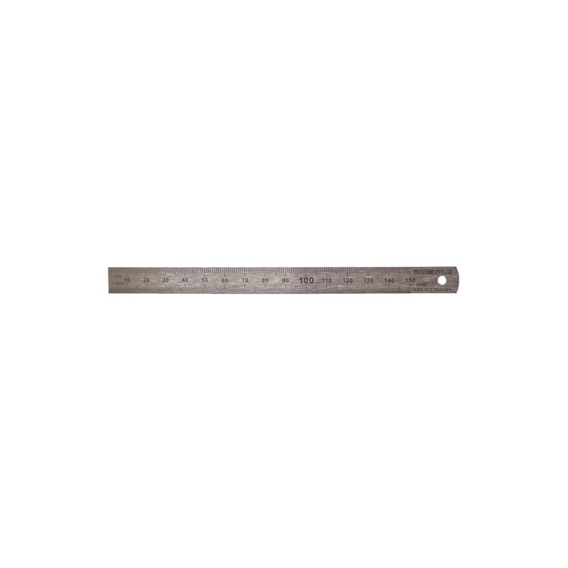 Rumold 323701 Steel Ruler, 15 cm, Transparent, 173 mm Length,
