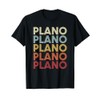 Plano Texas Plano TX Retro Vintage Text T-Shirt