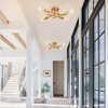 SunRider Industrial 4-Light Semi Flush Mount Ceiling Light Fixture, Modern