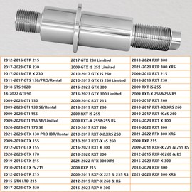 304 Stainless Steel Impeller Shaft Compatible with Replace Part # 267000388 Sea-Doo GTR GTI GTS GTX RXT RXP RXP-X PRO Wake Challenger 90 130 155 170 180 210 215 225 230 255 260 300