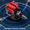 Mould King 10204 Technik V8 Engine Building Blocks Clamping Blocks