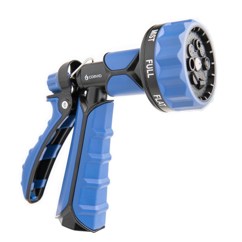 Corvid 8-Pattern Rear Trigger Spray Hose Nozzle – Durable Plastic