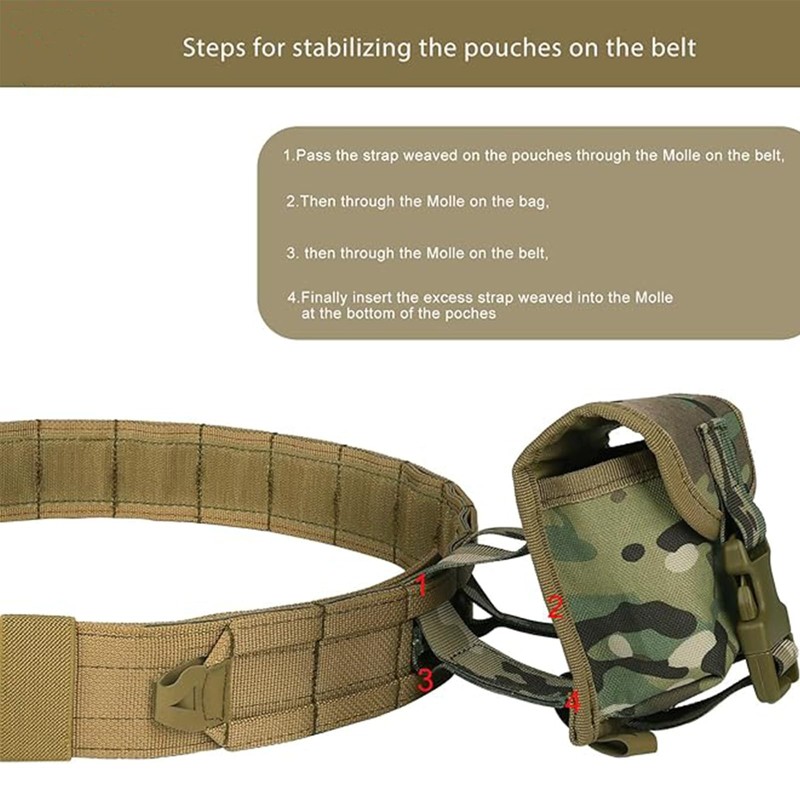 PIKEON Tactical Belt Battle Law Enforcement Molle Airsoft Duty Belt