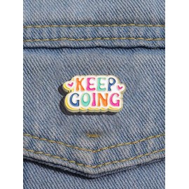 Letter Design Brooch, Cute Cartoon Pin for Women & Men, Fashion Brooch for Party, Daily Clothing Decor, Trendy All-match & Exquisite Brooch for Birthday Gift