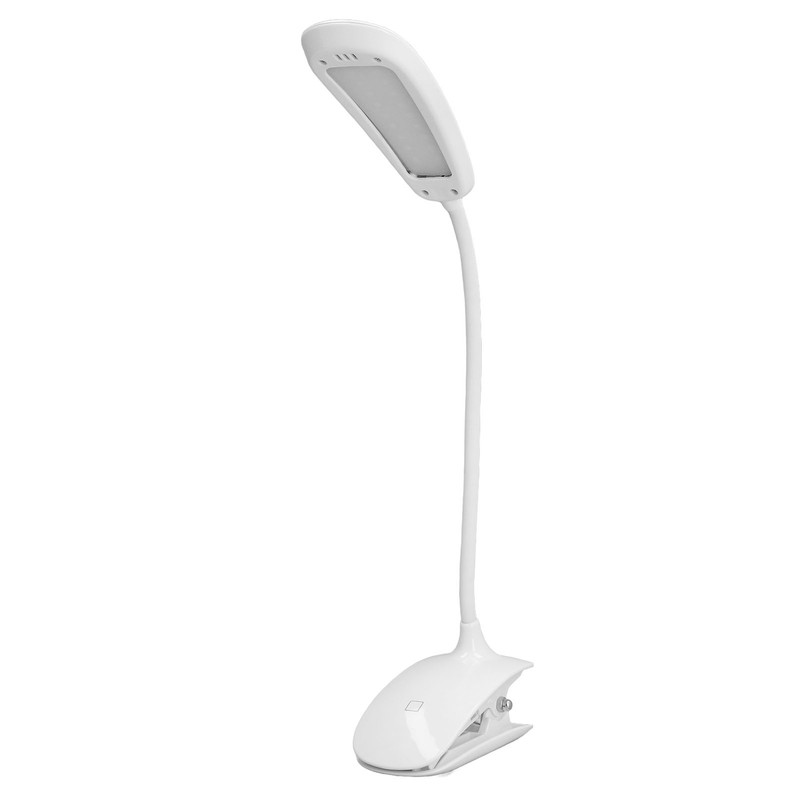 Clip Light USB Rechargeable 3 Speed Touch Foldable Flexible Gooseneck