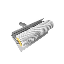 Spiked Roller 250 mm, 11 mm Spike Length with Splash Guard Bleed Roller for Bleeding Floor Coatings Hedgehog Roller Bleeding Roller Needle Roller