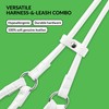 CollarDirect Rolled Leather Dog Harness Small Puppy Step-in Leash Lead