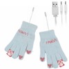 USB Heated Gloves for Men Women Touch Screen Full Finger
