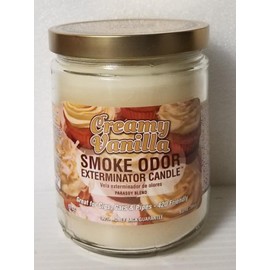 Smoke Odor Exterminator 13 oz Jar Candles Assortment Two Fragrances Bundle Creamy Vanilla/Mulberry & Spice.