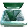 10 British Made 240L Polythene Clear Heavy-Duty Wheeled/Wheelie Refuse Bag/ENSA