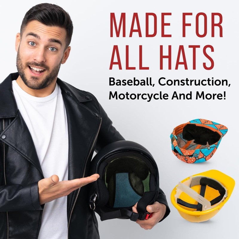 Maplefield Ultra Absorbent 3-Layer Disposable Hat & Helmet Sweat Liner