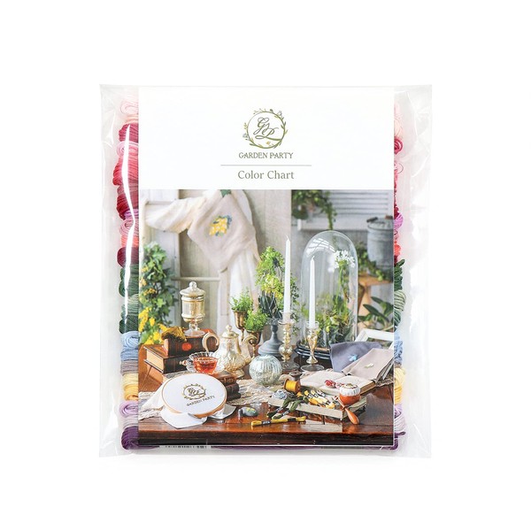 Olympus Thred GP-25D/361-46-091-008 GARDEN PARTY Embroidery Thread Set with Spool