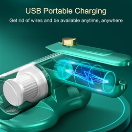 Mite Removal Vacuum Cleaner Handheld Portable Wireless 20KPA Enhanced Suction 300W 2000mAh Mite Removal Machine Double Beat Household Bed Mite Removal Instrument
