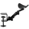 VIVO Universal Clamp-on Adjustable Armrest, Desk Cradle Rotating Elbow Cushion,