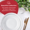 Safdie & Co. - Plain White Plates and Bowls Sets,