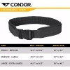 Condor Cinturón Táctico Faja Molle Lcs Gun Belt Condor Negro