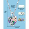 VA JENT Heart Necklace for Women Love Heart Butterfly Pendant