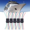 5Pcs Way Car Electrical Connector Waterproof Antiflaming Resilient Antioxidant Automotive