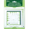 Clover Swatch Ruler & Needle Gauge, White