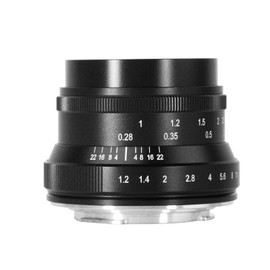 7artisans 35mm f1.2 Mark II APS-C Larger Aperture Prime Lens Compatiable for Canon Eos-M1 Eos-M2 Eos-M3 M5 M6 M10 M50 (New Version)