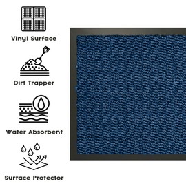 GULLAMBO Carpet Runner – Hallway Runner Rug with Rubber Backing – Non-Slip, Washable Dirt Trapper Durable Polypropylene Floor Rug for Hallway, Entryway, and Corridor – Runner Rugs for Home