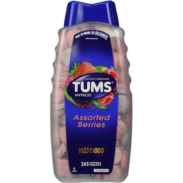 Tums Ultra Strength (Assorted Berries) 265 Chewable Tablets (Limited Edition)