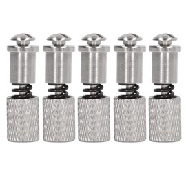 Abrazadera de Pie con Resorte, 5 Uds Máquina de Coser Prensatelas de Aguja de Acero Inoxidable Fácil Cambio Fuerte Prensatelas Tornillos de Cambio Abrazadera para MáQuina de Coser