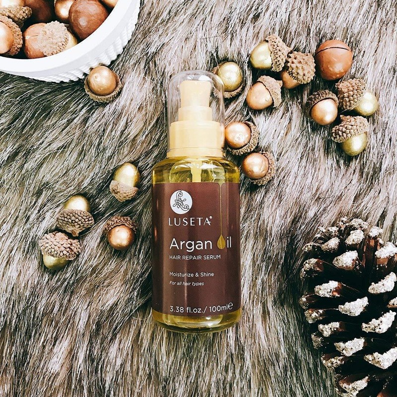 LUSETA ARGAN OIL HAIR REPAIR SERUM MOISTURIZE & SHINE COLOR