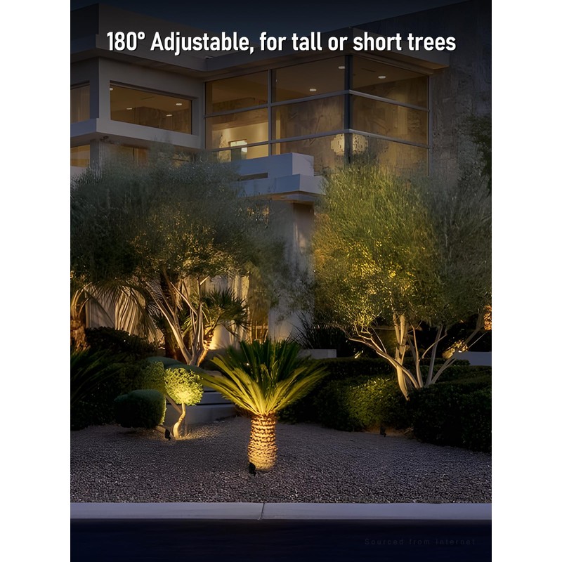 LEONLITE 5CCT Low Voltage LED Landscape Spotlight, Update 1800K2700K3000K4000K5000K Selectable,