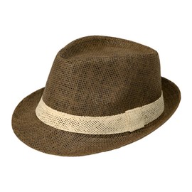 Men Women Panama Hat Straw Fedora Trilby Sun Hat Summer Classic Short Brim Gentleman Jazz Cap Roll Up Foldable UV Protection Cowboy Cowgirl Cap with Beige Band for Beach Travel Party Holiday