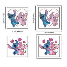 50 Sheets Stitch Temporary Tattoos Birthday Themed Party Supplies Decoration Favors Cartoon Cute Sticker for Kids Boys Home Activity Class Prizes Carnival Christmas Rewards