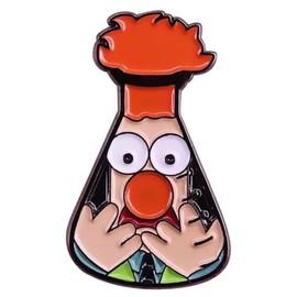 Beaker Science Chemistry Lab Assistant Laboratory Scientist Research Medical Comedy TV Show Funny Humor Joke 1.25" Enamel Pin Badge