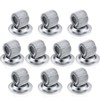 Outus 10 Pcs Silver Pen Holder Clips Manganese Steel Pen
