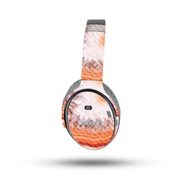 MightySkins Carbon Fiber Skin Compatible with Bose QuietComfort 35 II Headphones - Orange Quartz | Protective, Durable Textured Carbon Fiber Finish | Easy to Apply