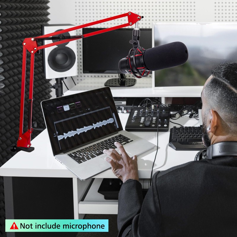 For HyperX Quadcast Boom Arm - Upgraded Mic Arm with