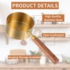 Measuring Cups and Spoons Set 8-Piece, Food-Grade Golden Nonstick with